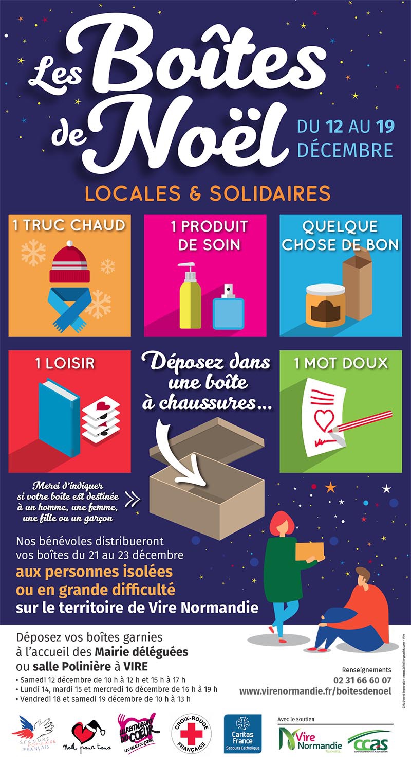 Les boîtes de Noël : action solidaire à Vire Normandie – commune-vaudry.fr